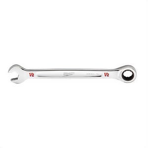 Milwaukee® 45-96-9216 Ratcheting Standard Length Combination Wrench, 1/2 in Wrench, 12 Points, Steel