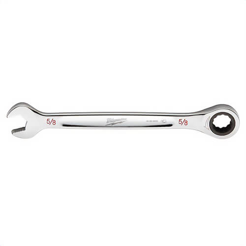 Milwaukee® 45-96-9220 Ratcheting Standard Length Combination Wrench, 5/8 in Wrench, 12 Points, Steel