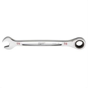 Milwaukee® 45-96-9220 Ratcheting Standard Length Combination Wrench, 5/8 in Wrench, 12 Points, Steel