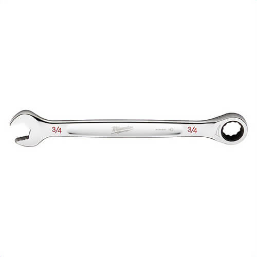Milwaukee® 45-96-9224 Ratcheting Standard Length Combination Wrench, 3/4 in Wrench, 12 Points, Steel