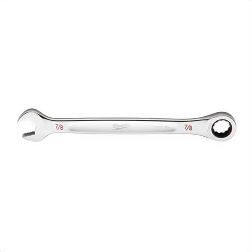 Milwaukee® 45-96-9228 Ratcheting Standard Length Combination Wrench, 7/8 in Wrench, 12 Points, Steel