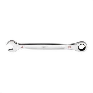 Milwaukee® 45-96-9228 Ratcheting Standard Length Combination Wrench, 7/8 in Wrench, 12 Points, Steel