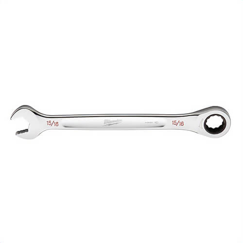Milwaukee® 45-96-9230 Ratcheting Standard Length Combination Wrench, 15/16 in Wrench, 12 Points, Steel