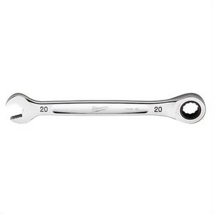 Milwaukee® 45-96-9320 Ratcheting Standard Length Combination Wrench, 20 mm Wrench, 12 Points, Steel