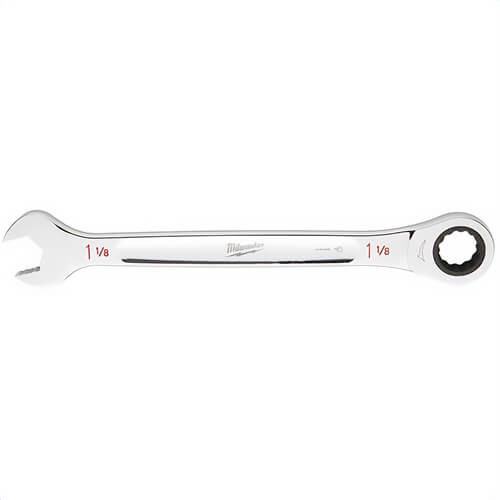 Milwaukee® 45-96-9324 Ratcheting Standard Length Combination Wrench, 24 mm Wrench, 12 Points, Steel