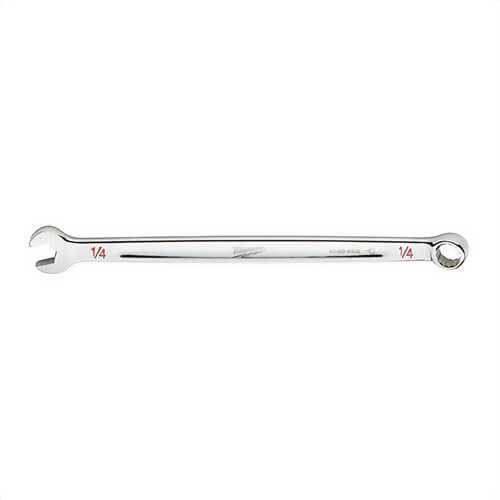 Milwaukee® 45-96-9408 Standard Length Combination Wrench, 1/4 in Wrench, 12 Points, 15° Offset, Steel