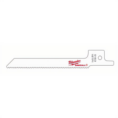 Milwaukee® 48-00-5163 Sawzall® Specialty Blade, 3-5/8 in, 18 TPI, 5 pk