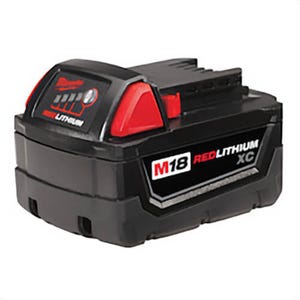Milwaukee® M18™ Redlithium™ 48-11-1828 High Capacity Rechargeable Cordless Battery Pack, 3 Ah Li-Ion Battery, 18 VDC Charge