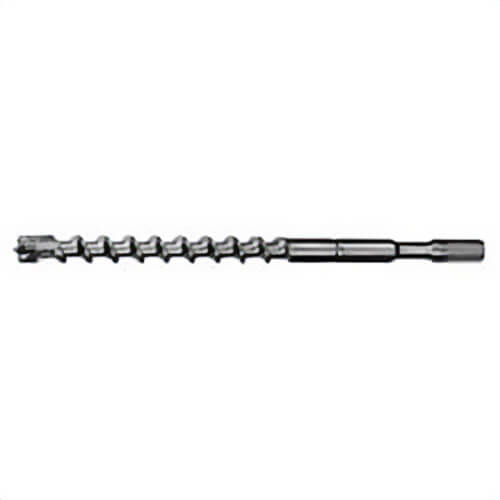 Milwaukee® 48-20-4340 4-Cutter Rotary Hammer Drill Bit, 3/4 in Drill Bit, 3/4 in Spline Shank, 17 in D Cutting, Carbide Cutting Edge, 22 in OAL