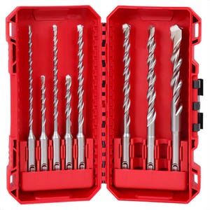 Milwaukee® 48-20-7673 SDS-Plus® 2-Cutter Drill Bit, 13/32 in, Carbide Cutting Edge, 8 pc