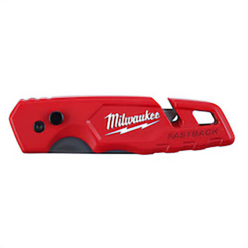 Milwaukee® Fastback™ 48-22-1501 Folding Utility Knife, Steel Blade, 1 Blades Included, 6.87 in OAL