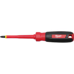 Milwaukee® 48-22-2212 Screwdriver, #2 Phillips® Point, Steel Shank, Plastic/Rubber Handle