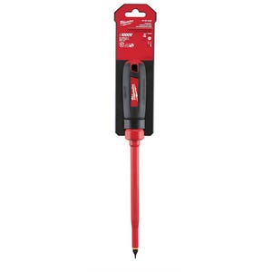 Milwaukee® 48-22-2222 Screwdriver, 5/16 in Slotted Point, Steel Shank, Plastic/Rubber Handle