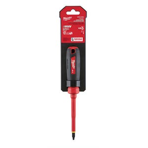 Milwaukee® 48-22-2242 Screwdriver, #2 ECX™ Point, Steel Shank, Plastic/Rubber Handle