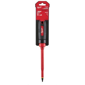 Milwaukee® 48-22-2253 Screwdriver, #3 Square Point, Steel Shank, 10 in OAL, Plastic/Rubber Handle