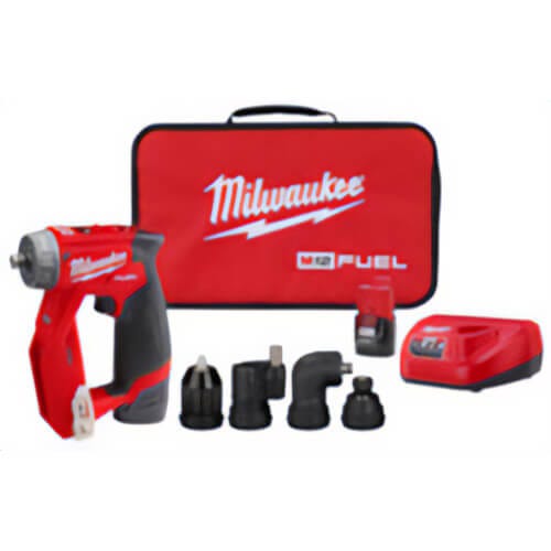 Milwaukee® M12 Fuel™ 2505-22 Cordless Installation Drill/Driver Kit, 3/8 in Chuck, 12 V, 1600 rpm No-Load, 5.12 in OAL