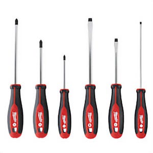 Milwaukee® 48-22-2706 Demolition Screwdriver Set, 6 pc, Forged Steel/Plastic/Rubber