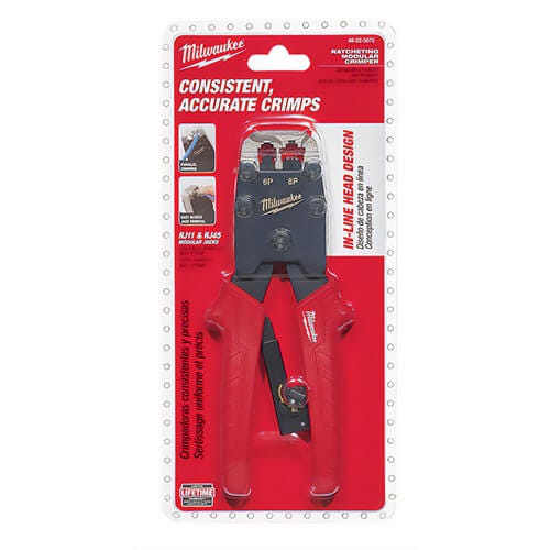 Milwaukee® 48-22-3075 Ratcheting Modular Crimper, 1/2 in Jaw, Steel