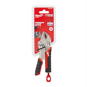 Milwaukee® 48-22-3405 Torque Lock™ 1-Handed Lever Locking Plier, 1-1/4 in Nominal, Alloy Steel Curved Jaw, 5 in OAL