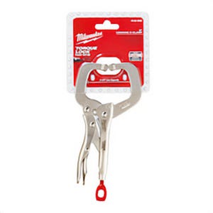 Milwaukee® 48-22-3532 Regular Jaw Locking C-Clamp, Polished Chrome, 2-1/4 in D Throat, 1/2 in Jaw Opening, 6 in Jaw, Forged Alloy Steel