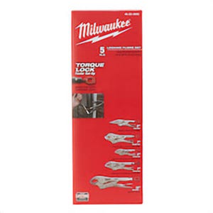 Milwaukee® Torque Lock™ 48-22-3695 Plier Kit, Locking, 5 pc, 4.1 in OAL