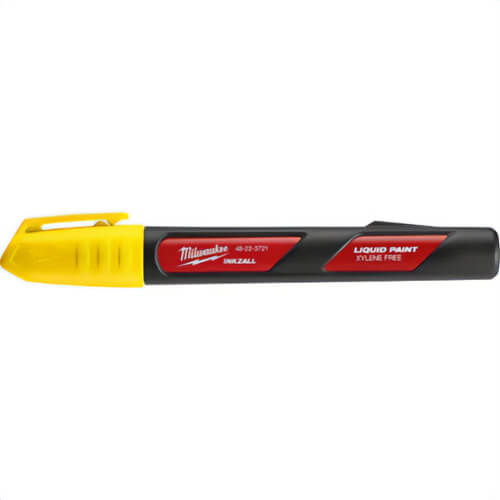 Milwaukee® 48-22-3721 Liquid Paint Marker, Acrylic Nib/Plastic, Red/Yellow