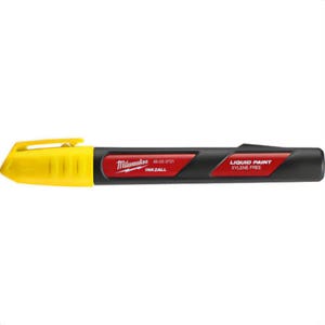 Milwaukee® 48-22-3721 Liquid Paint Marker, Acrylic Nib/Plastic, Red/Yellow