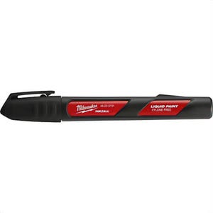 Milwaukee® 48-22-3731 Liquid Paint Marker, Acrylic Nib/Plastic, Black/Red
