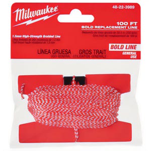 Milwaukee® 48-22-3989 High Strength Bold Replacement Braided Line, For Use with Chalk Reel, 100 ft