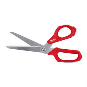 Milwaukee® 48-22-4047 Offset Jobsite Scissor, 9.3 in OAL, Coated Steel Blade, Steel Handle