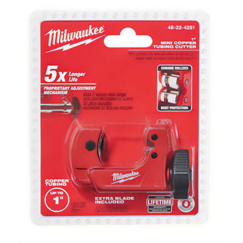 Milwaukee® 48-22-4251 Mini Tubing Cutter, 1 in Nominal, 1 in W Jaw