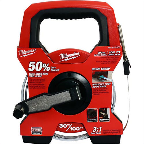 Milwaukee® 48-22-5203 Long Tape, 100 ft L Blade x 1/2 in W Blade, Steel Blade