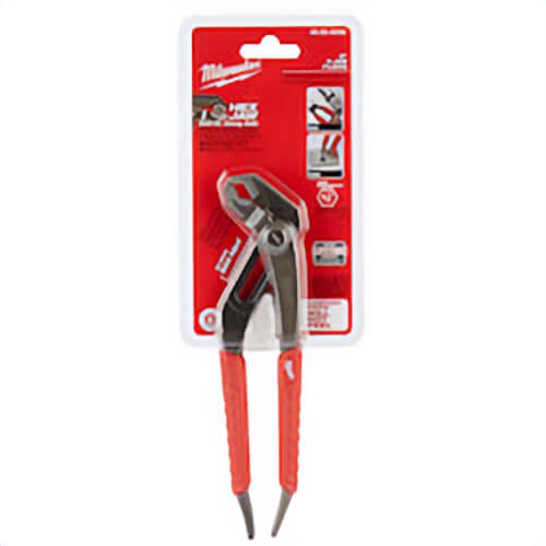 Milwaukee® 48-22-6208 Gen II 16-Position Quick-Adjust Hex Jaw Plier, 1-3/4 in Nominal, 1-1/4 in L x 1/4 in W Alloy Steel V-Shape Jaw, 8 in OAL