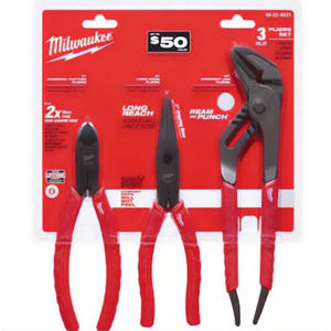 Milwaukee® 48-22-6331 Plier Kit with Fixed Pocket, 3 pc