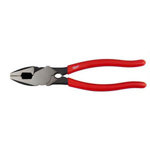 Milwaukee® 48-22-6503 High Leverage Lineman's Plier with Thread Cleaner, 1.44 in Nominal, 1.6 in L x 0.75 in W x 0.5781 in Thick Steel, 9 in OAL