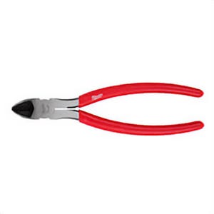 Milwaukee® 48-22-6508 diagonal Cutting Plier, 3/16 in Nominal, 11/32 in Thick Max Wire, 0.9375 in L x 0.41 in W Steel, 8 in OAL, Serrated Cut