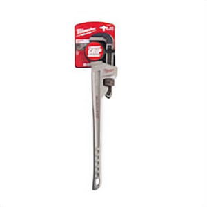 Milwaukee® Overbite Jaw™ 48-22-7224 Pipe Wrench, 24 in OAL, Hook Jaw, Aluminum Handle