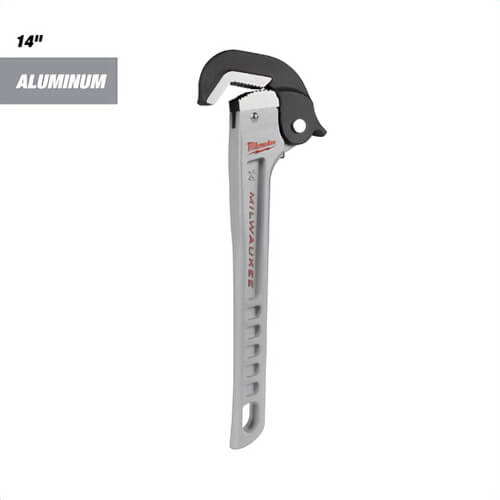 Milwaukee® 48-22-7414 Aluminum Self-Adjusting Pipe Wrench, 14 in