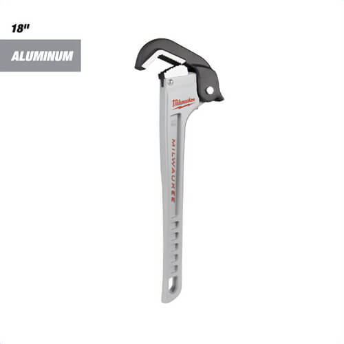 Milwaukee® 48-22-7418 Aluminum Self-Adjusting Pipe Wrench, 18 in