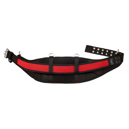 Milwaukee® 48-22-8140 Universal Padded Work Belt, Denier Ballistic Nylon, Black/Red