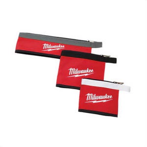 Milwaukee® 48-22-8183 Multi-Size Zipper Pouch, Canvas, Red