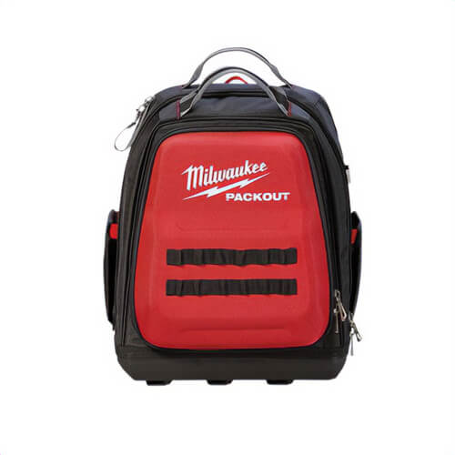 Milwaukee® 48-22-8301 Packout™ Backpack, 1680D Ballistic, Black/Red