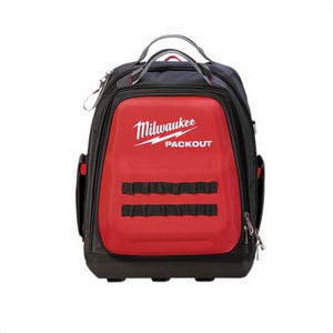 Milwaukee® 48-22-8301 Packout™ Backpack, 1680D Ballistic, Black/Red