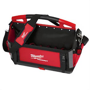 Milwaukee® Packout™ 48-22-8320 Tote, 1680D Ballistic Nylon, Black/Red
