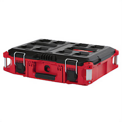 Milwaukee® 48-22-8424 Packout™ Waterproof Flip Latch Tool Box, 6.6 in H x 16.1 in W x 22.1 in D, 75 lb Capacity, IP65 Weather Seal