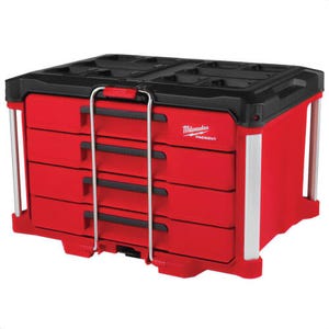 Milwaukee® 48-22-8444 Packout™ 4 Drawer Tool Box, 50 lb Weight Capacity
