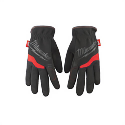 Milwaukee® 48-22-8711 General Purpose Work Gloves, Slip On, High Dexterity Finger Tip Style, M, Synthetic Leather, Black/Red, Free Flex Elastic Cuff