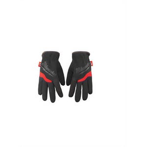 Milwaukee® 48-22-8714 General Purpose Work Gloves, Slip On, High Dexterity Finger Tip Style, 2XL, Synthetic Leather, Black/Red, Free Flex Elastic Cuff