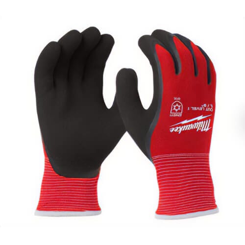 Milwaukee® 48-22-8912B Cut Level 1 Winter Insulated Gloves, Breathable and Comfortable Glove Design, Nylon, Red, L, 12 pk