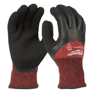 Milwaukee® 48-22-8924B Cut Level 3 Winter Insulated Gloves, Breathable and Comfortable Glove Design, Nylon, Maroon, 2XL, 12 pk